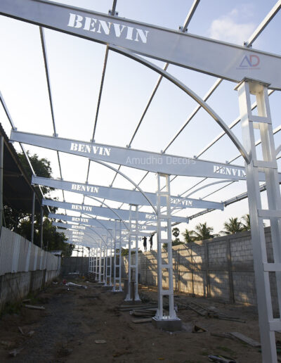 Durable metal roofing sheets ideal for the hot and humid weather of Chennai.