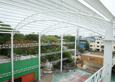 Metal roofing sheet showcasing strength and durability, perfect for roofing projects in Chennai.