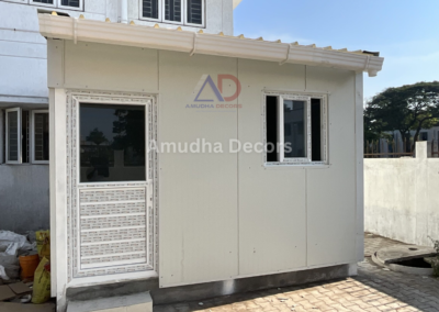 Stack of sandwich PUF panels at Chennai project site