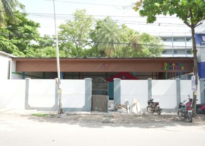 Energy-efficient PUF roofing for school auditorium in Tamil Nadu – Amudha Decors project
