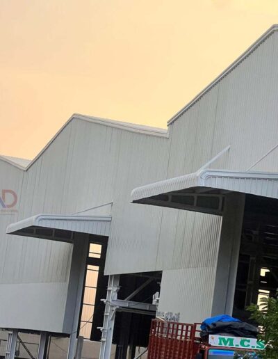 Amudha Decors completed industrial Pre-Engineered Building (PEB) steel structure in Trichy, Tamil Nadu