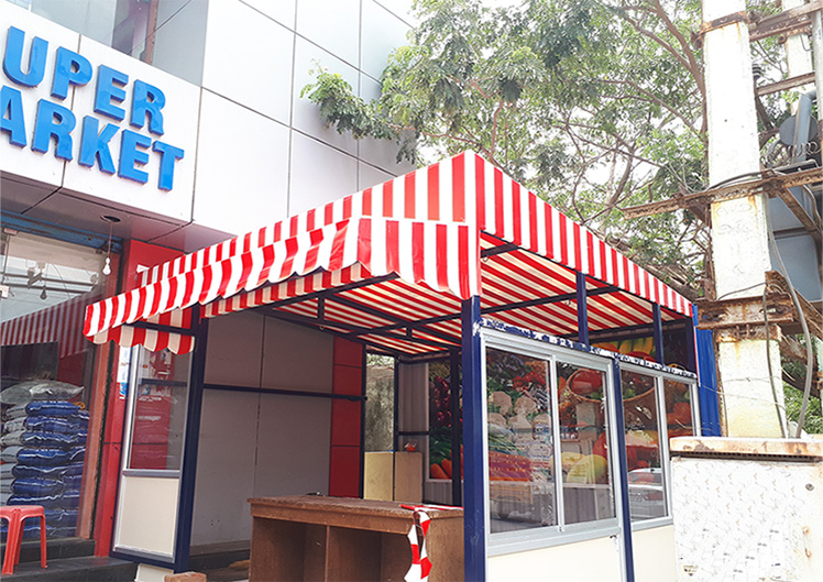 STRIPED AWNING
